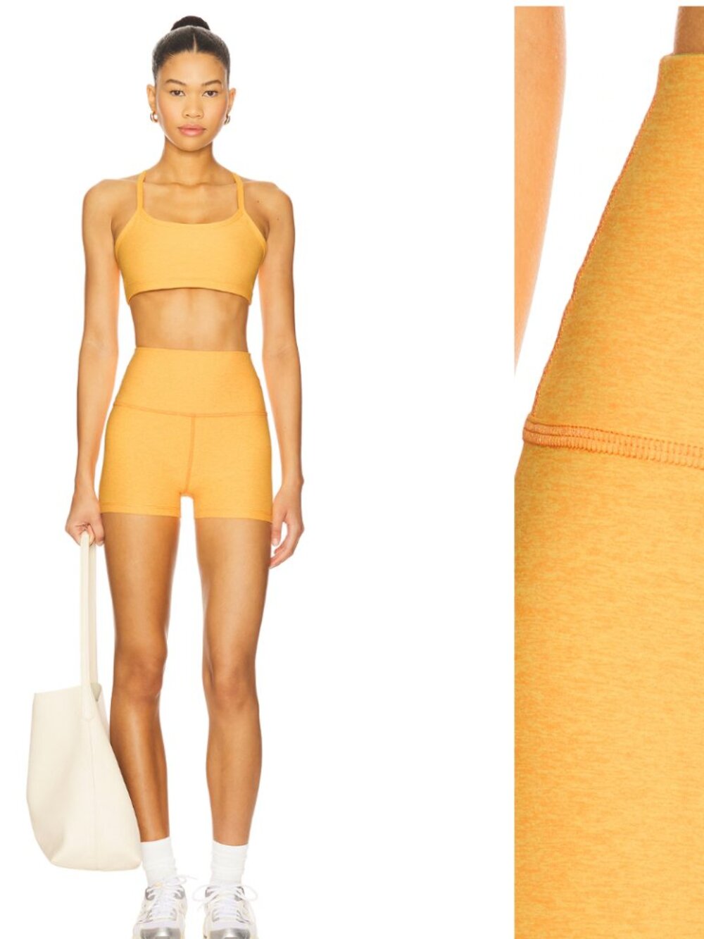 Beyond Yoga Spacedye All For Run Shorts in Mango Pop Heather S